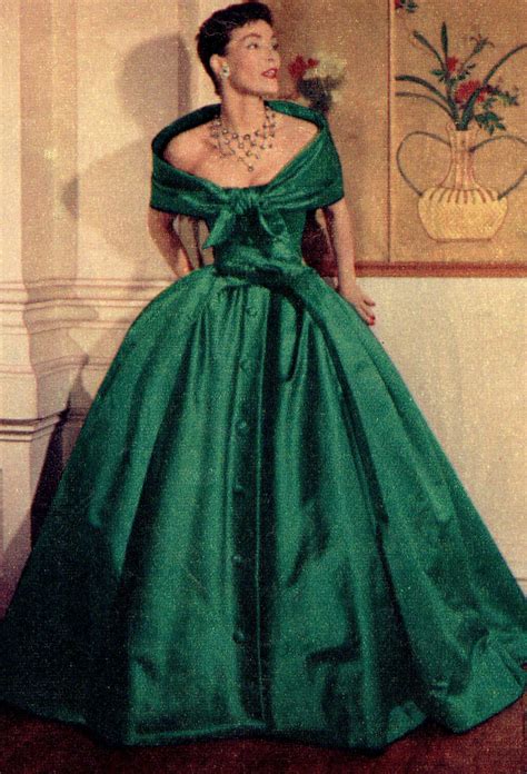 dior green gown|vintage Dior evening gowns.